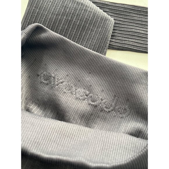 Avocado Ribbed High Waist Leggings Womens XS Pull On Yoga Athleisure Workout - Picture 3 of 6